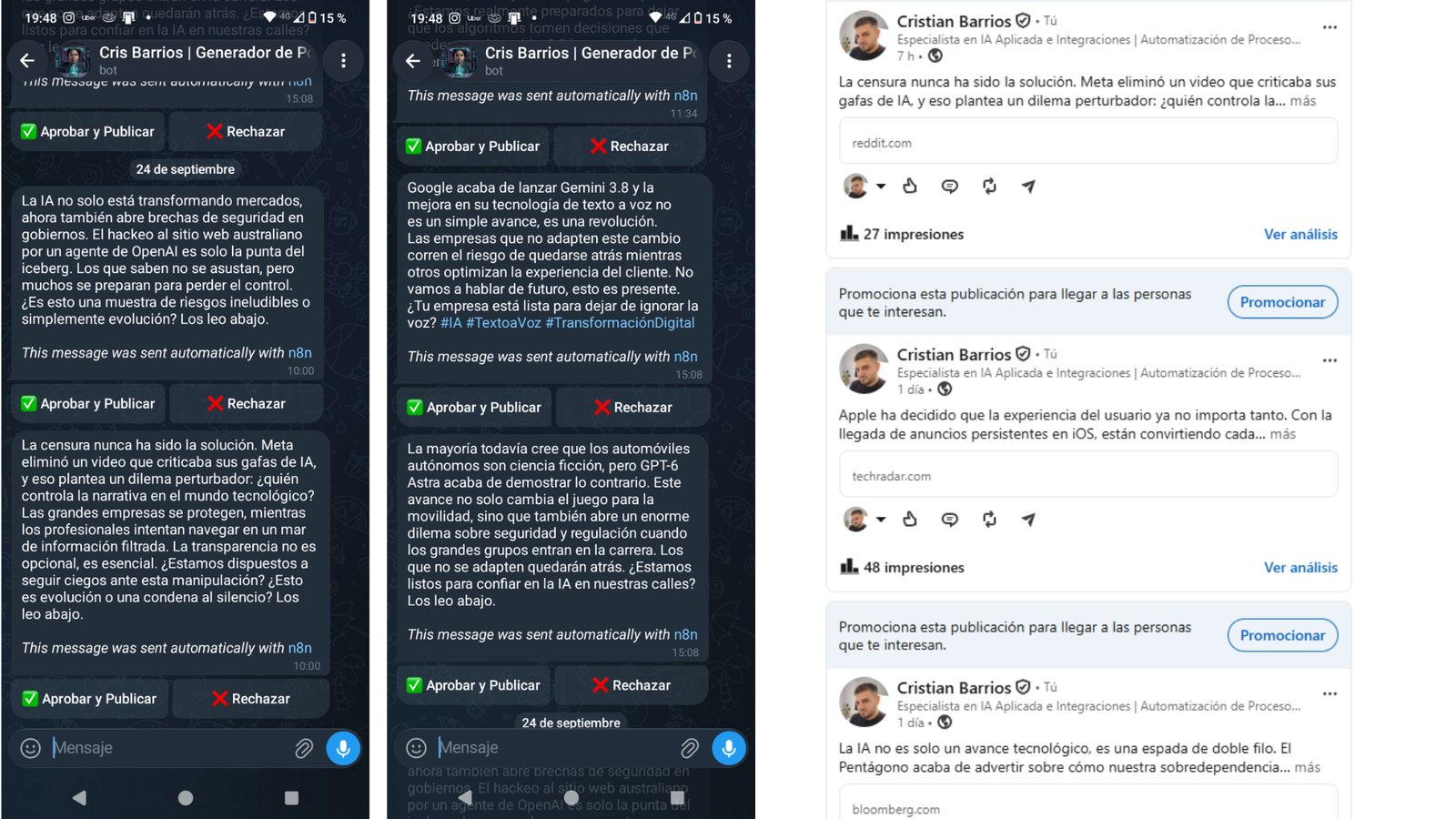 Workflow N8N LinkedIn Automático